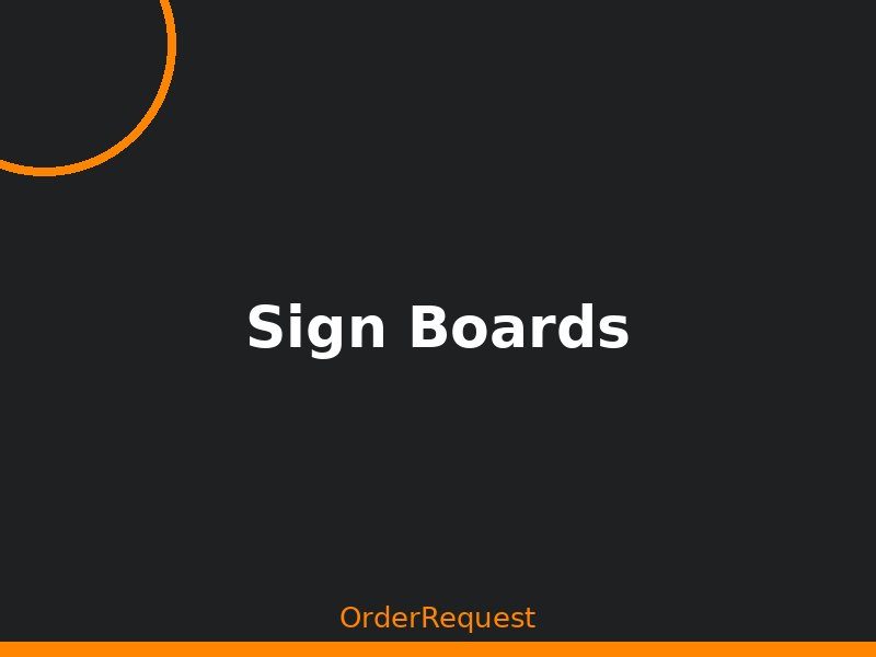 Sign Boards